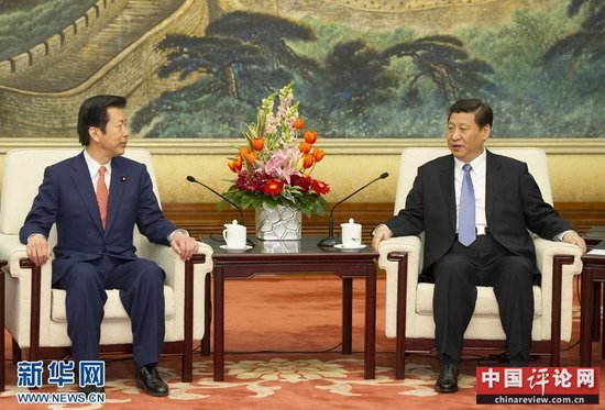 1月25日，中共中央总书记习近平在北京人民大会堂会见日本公明党党首山口那津男。 新华社记者 黄敬文 摄 